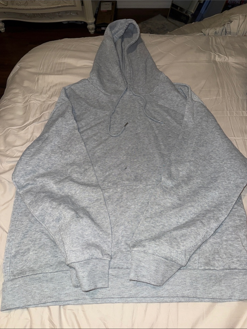 Gray Graphic Hoodie Like New